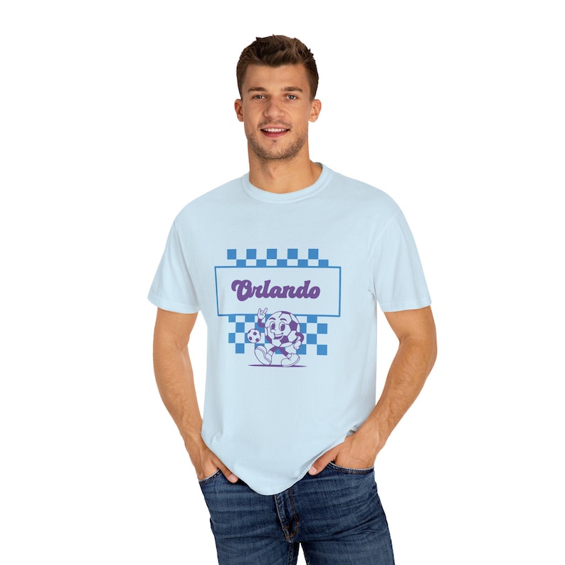Orlando Pride Soccer T-Shirt: Comfort Colors Retro Graphic Tee image 5