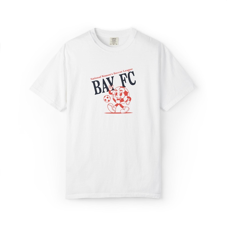 Comfort Colors Bay FC T-Shirt: Retro Soccer Fan Apparel image 2