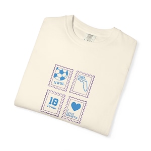 Camiseta Orlando Pride de Comfort Colors: ropa retro para aficionados al fútbol imagen 1