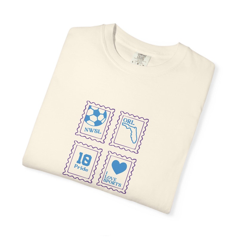 Camiseta Orlando Pride de Comfort Colors: ropa retro para aficionados al fútbol imagen 1