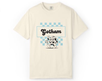 Comfort Colors Gotham FC T-Shirt – Retro Checkerboard Soccer Fan Tee