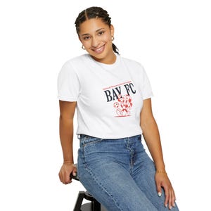 Comfort Colors Bay FC T-Shirt: Retro Soccer Fan Apparel image 5