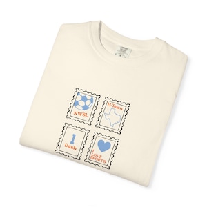 Camiseta Houston Dash de Comfort Colors: ropa retro para aficionados al fútbol imagen 1