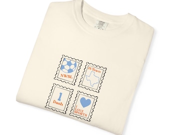 Comfort Colors Houston Dash T-Shirt: Retro Soccer Fan Apparel