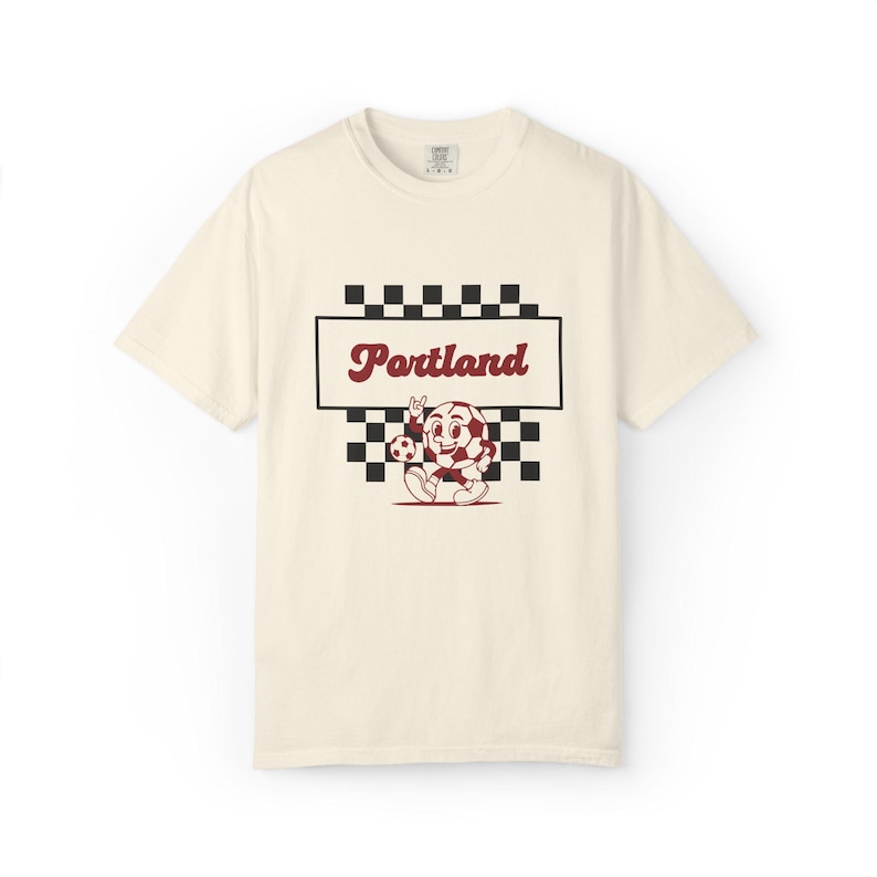 Portland Thorns FC T-Shirt: Comfort Colors Retro Soccer Tee image 1