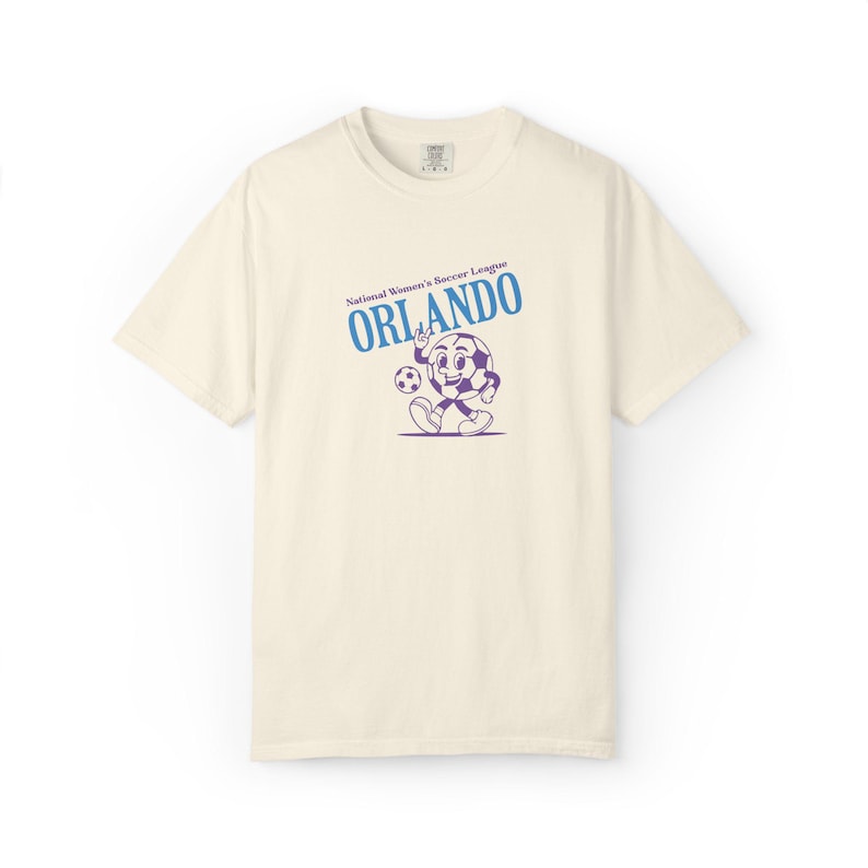 Comfort Colors Orlando Pride T-Shirt: Retro Soccer Fan Apparel immagine 1