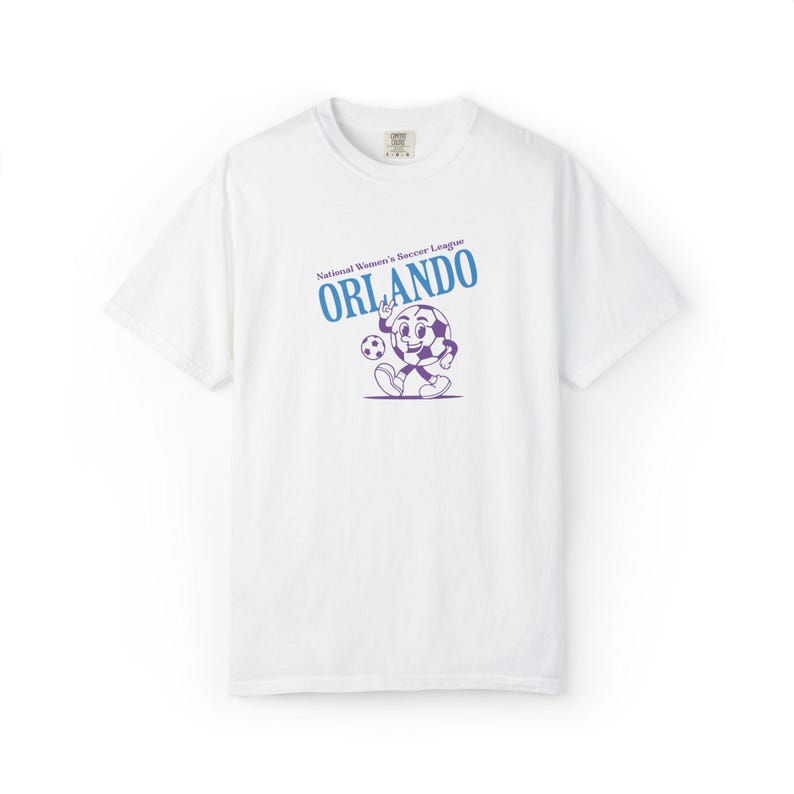 Comfort Colors Orlando Pride T-Shirt: Retro Soccer Fan Apparel immagine 2