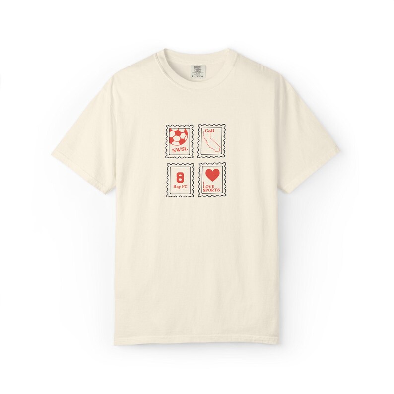 Camiseta Comfort Colors Bay FC: Ropa retro para aficionados al fútbol imagen 2