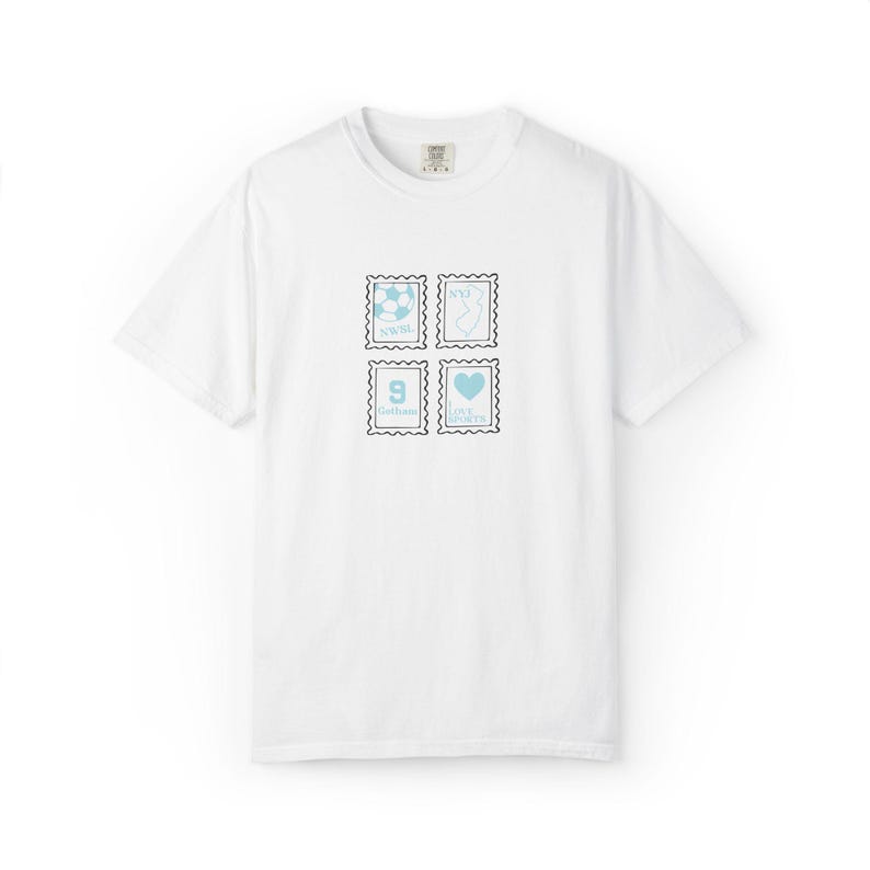 Camiseta con sello del Gotham FC - Ropa para aficionados al fútbol con colores cómodos imagen 3