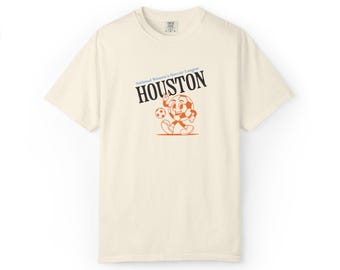 Comfort Colors Houston Dash T-Shirt: Retro Soccer Fan Apparel