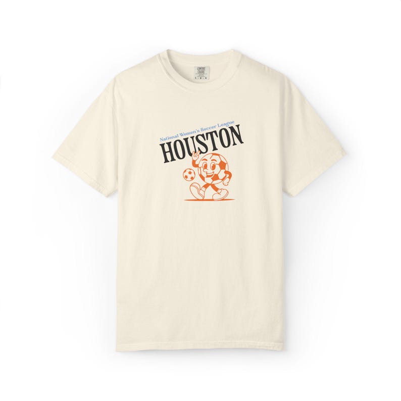 Comfort Colors Houston Dash T-Shirt: Retro Soccer Fan Apparel image 1