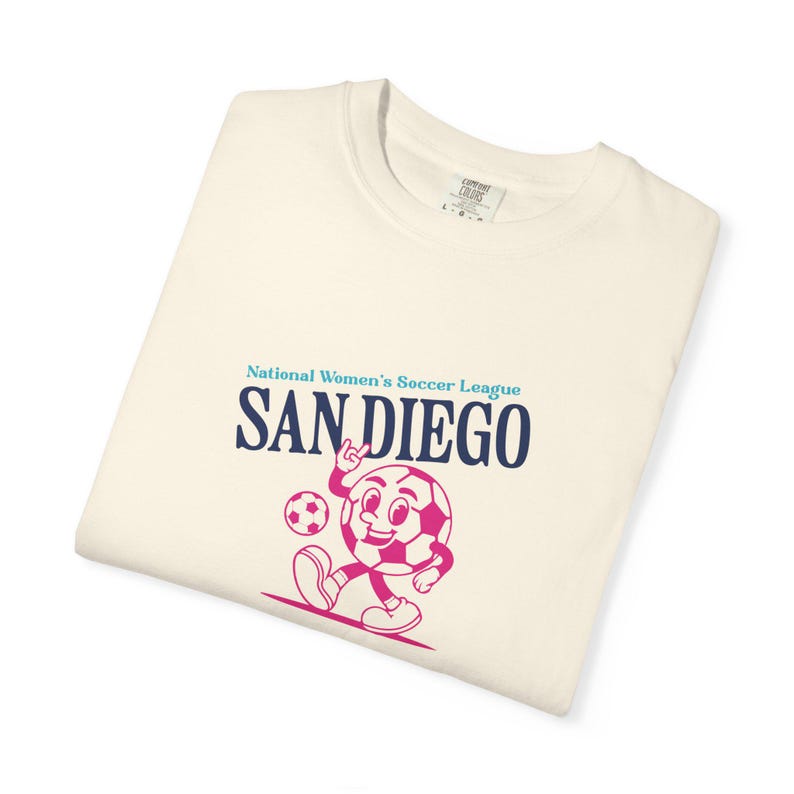 Comfort Colors San Diego Wave FC T-Shirt: Retro Soccer Fan Apparel image 4