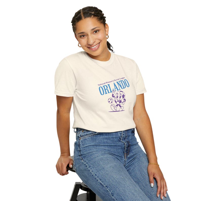 Comfort Colors Orlando Pride T-Shirt: Retro Soccer Fan Apparel immagine 6