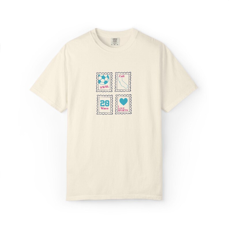 San Diego Wave FC T-Shirt: Comfort Colors Retro Soccer Tee image 2
