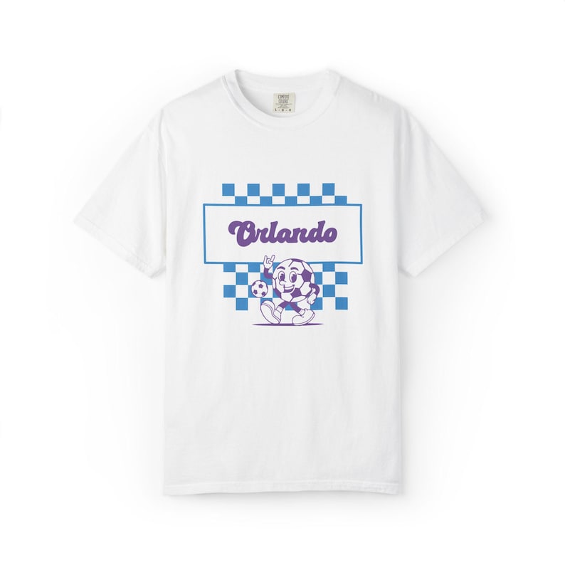 Orlando Pride Soccer T-Shirt: Comfort Colors Retro Graphic Tee image 2