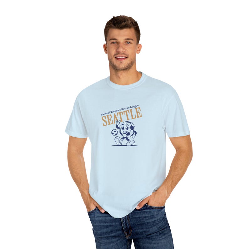 Seattle Reign FC T-Shirt: Comfort Colors Retro Soccer Tee Bild 5
