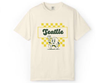 Seattle Storm WNBA T-Shirt: Comfort Colors Retro Checker Design