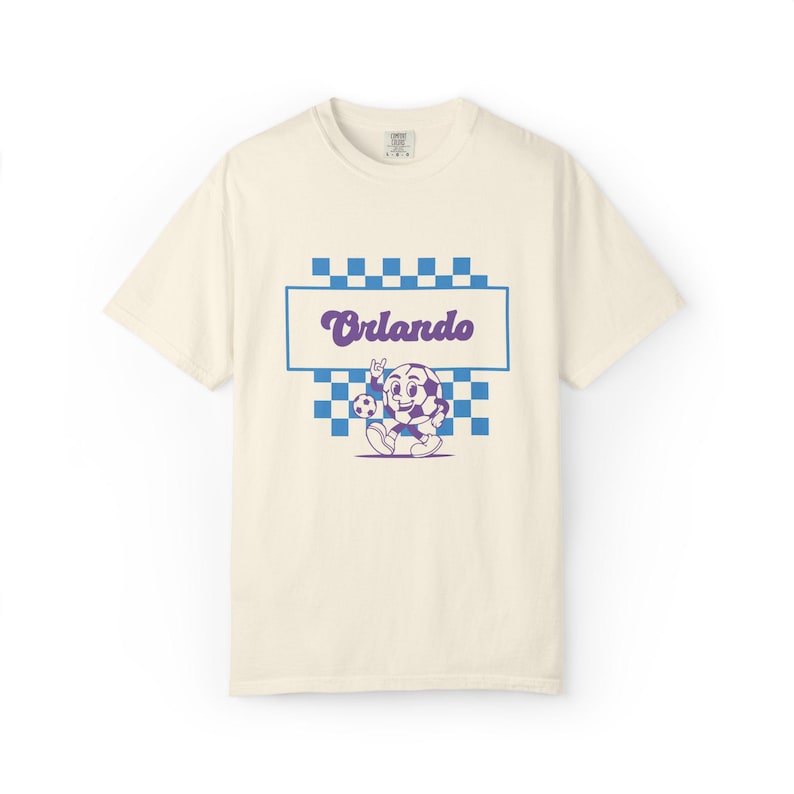 Orlando Pride Soccer T-Shirt: Comfort Colors Retro Graphic Tee image 1