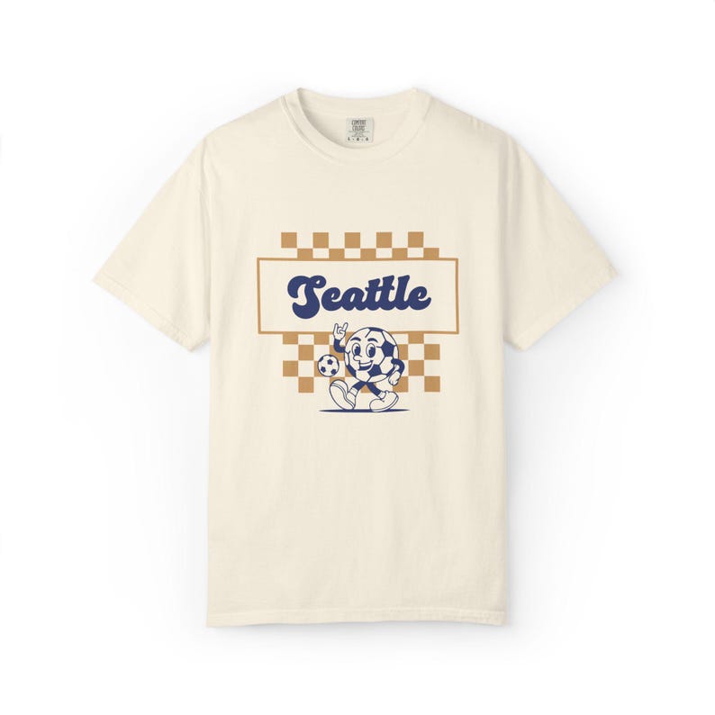 Seattle Reign FC T-Shirt: Comfort Colors Retro Soccer Tee image 1