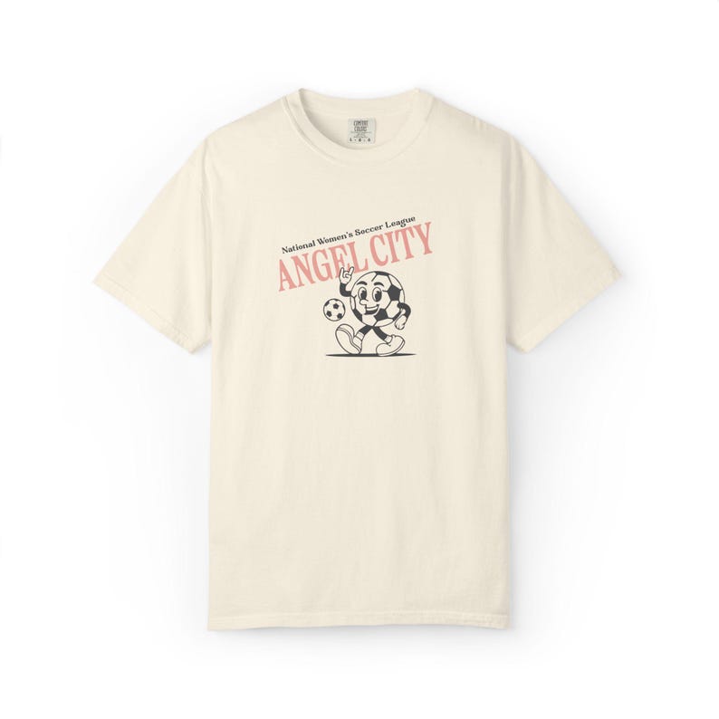 Comfort Colors Angel City FC T-Shirt: Retro Soccer Fan Apparel image 1