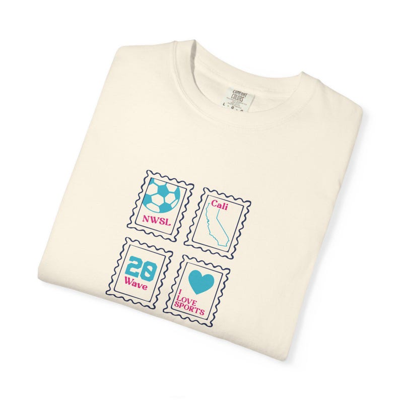 San Diego Wave FC T-Shirt: Comfort Colors Retro Soccer Tee image 1