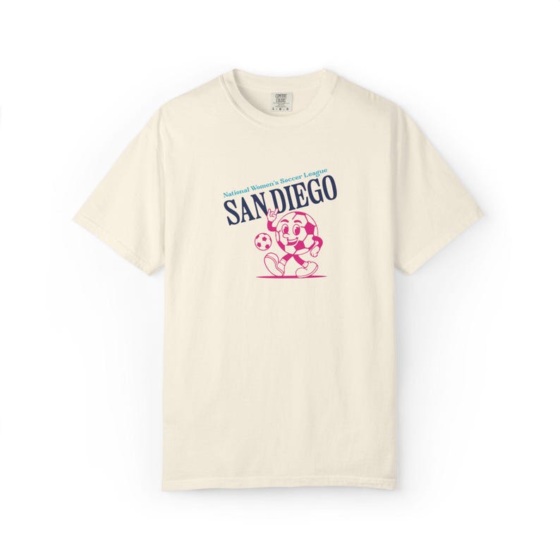 Comfort Colors San Diego Wave FC T-Shirt: Retro Soccer Fan Apparel image 1