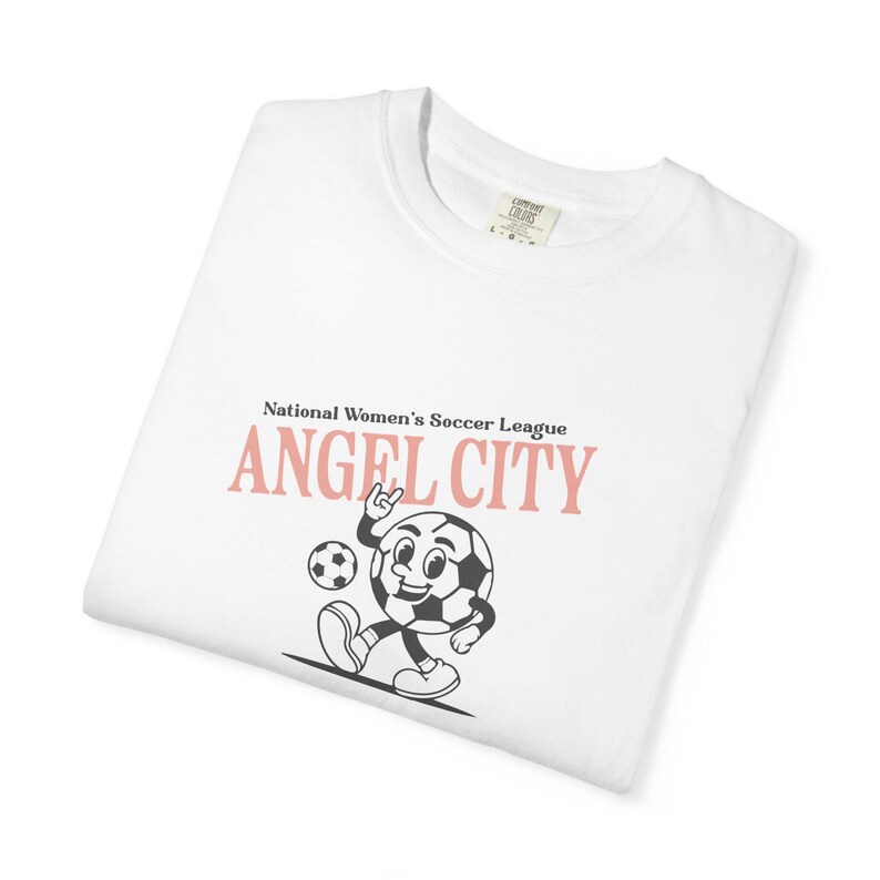 Comfort Colors Angel City FC T-Shirt: Retro Soccer Fan Apparel image 3