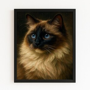 Blue-Eyed Ragdoll Puzzle | Elegant Feline Art in 120, 252, or 500 Pieces