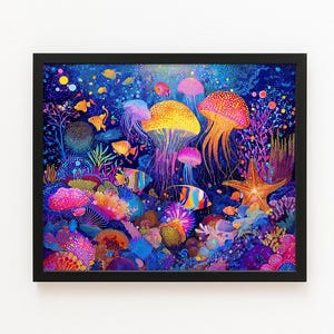 Vivid Ocean Dream Puzzle  A Fantastical Underwater Journey in 120, 252, or 500 Pieces