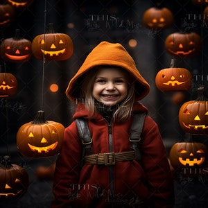 Halloween digital backdrop, jack o&#39; lantern arch, pumpkin arch, halloween, halloween path, halloween lights digital background, photoshop