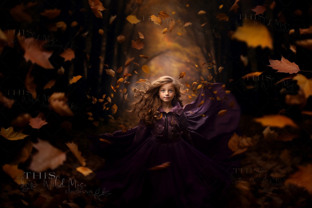 Fall Digital Backdrop, I Dream of Fall Digital Background, Fall Fantasy ...