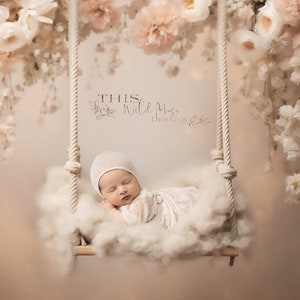 Newborn Soft Flower Studio Digital Background, Newborn, Studio Digital, Newborn Backdrop, Photoshop Composite, Creative Imagery