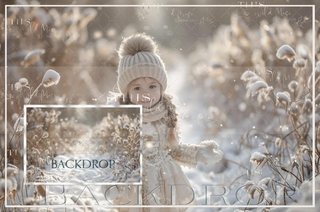 Snow Path Digital Backdrop, Warm Winter Digital Background, Snow Path ...