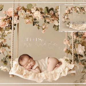Newborn Soft Flower Studio Digital Background, Newborn, Studio Digital, Newborn Backdrop, Photoshop Composite, Creative Imagery