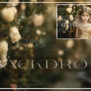 Rose Garden Digital backdrop, roses, flower garden, rose garden, garden digital backdrop, photoshop composite, portrait photography,