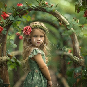 Rose garden arbor digital backdrop, summer roses digital background, rose garden, roses, garden arbor, summer backdrop, summer composite