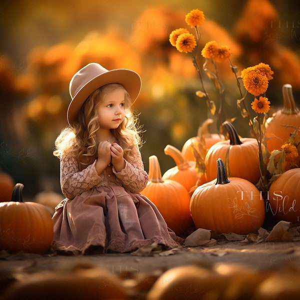 In the Pumpkin Patch digital backdrop, fall digital backdrop, pumpkin patch backdrop, pumpkins, fall digital background, autumn backdrop