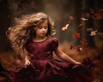 Fall Forest Digital backdrop, Autumn, Fall leaves, fall Woodland, autumn forest path, fall digital background, fall, falling autumn leaves,