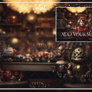 Christmas digital background, Christmas robots, Christmas, Christmas wishes, Christmas store backdrop, Holidays, Festive decorations, Elf