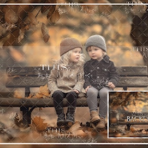 Fall park bench digital background, autumn, fall tones, autumn park, fall leaves, fall trees, bench, fall park, autumn digital backdrop