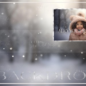 Winter digital background, pastel winter, snow, winter bokeh, bokeh digital backdrop, snowy winter scene, winter digital,