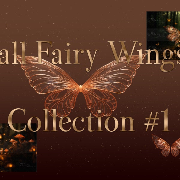 12 Fall Fairy Wings Digital Overlays, fall fairy wings, fairy wings, fairies, fall wings, digital overlays, magical, whimsical fairy wings