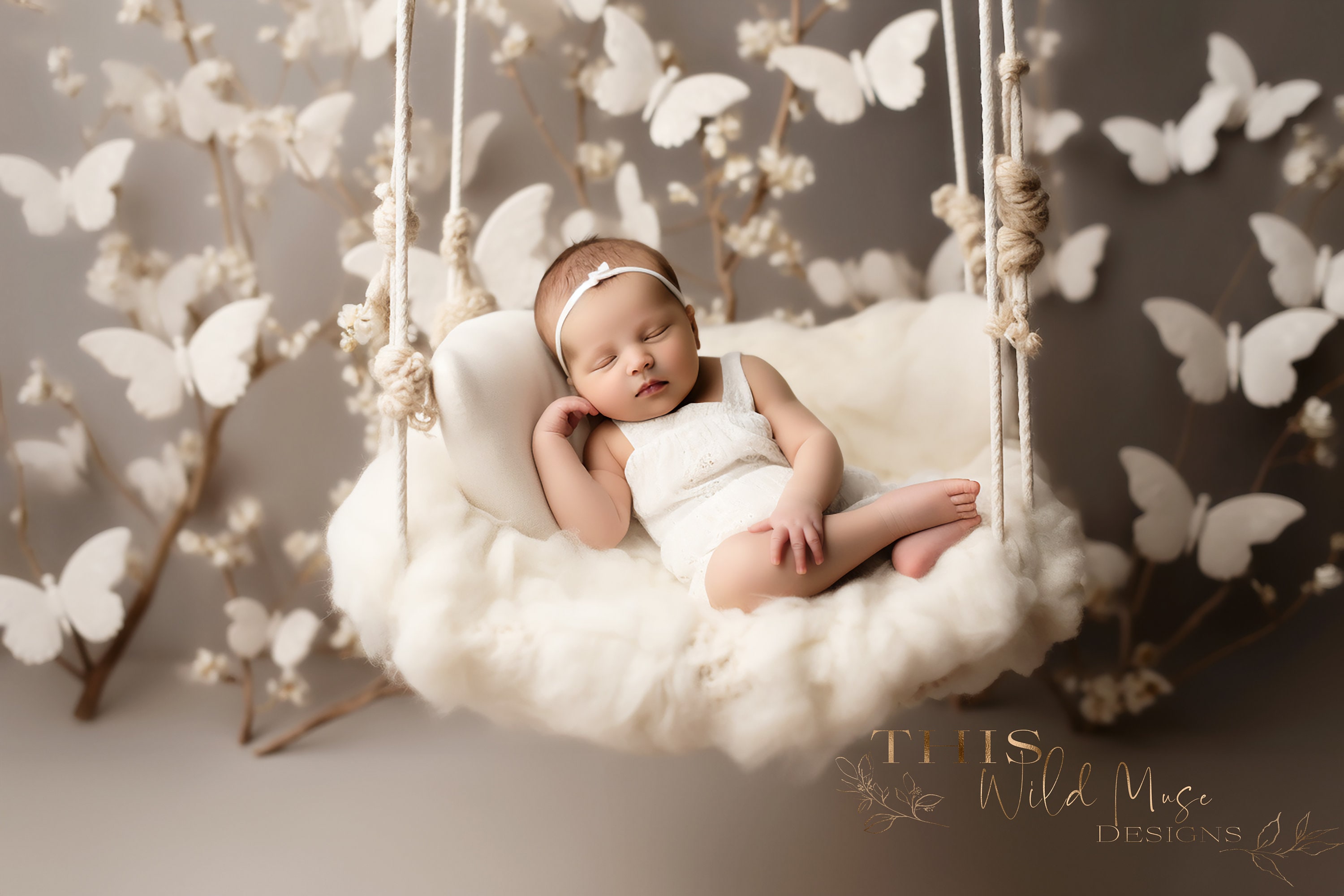 Baby swing butterfly deals