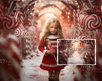 Peppermint Candy digital background, Christmas digital backdrop, Holiday Candy, holiday digital backdrop, festive Christmas composite,