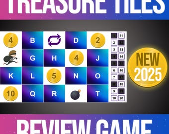 Treasure Tiles Gameshow Review Team Game - Customizable Powerpoint (HD)