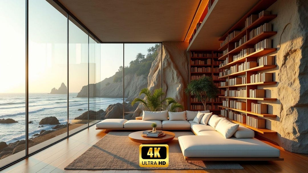 Oceanfront Library This item is unavailable - Etsy
