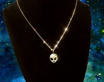 UFO QT Pi Alien Necklace