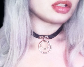 My Pet Succubus Double Ring Choker Collar