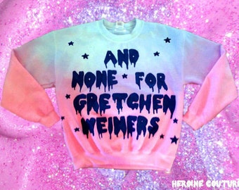 gretchen weiners pink sweater