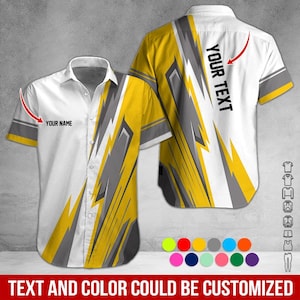 Custom Work Shirt, Personalized Name and Department Shirt, Utility Worker Shirt, Mechanic Uniform Shirt, Custom Shirt, Pit Crew Racing Shirt